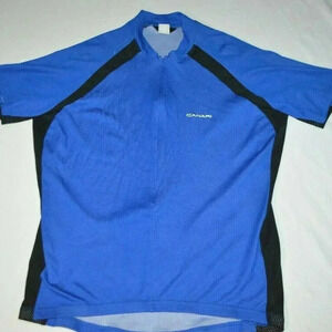 Canari Blue Black Short Sleeve 1/2 Zip Cycling